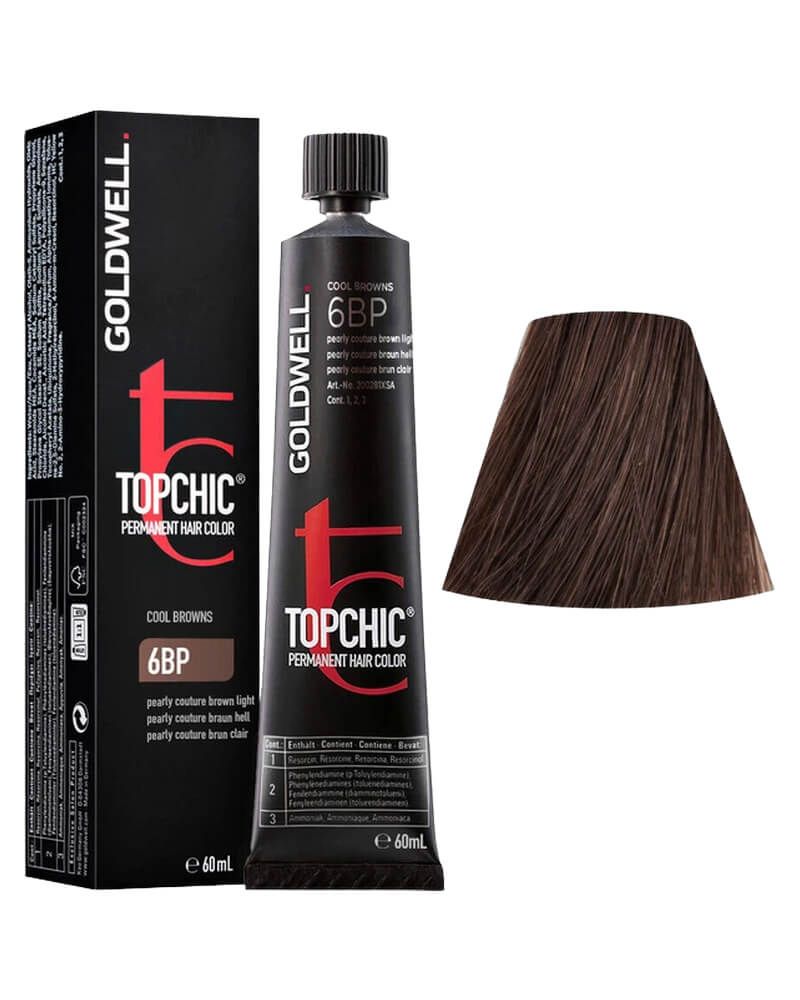 Goldwell Topchic Hair Color 6BP Pearly Couture Brown Light 60 g