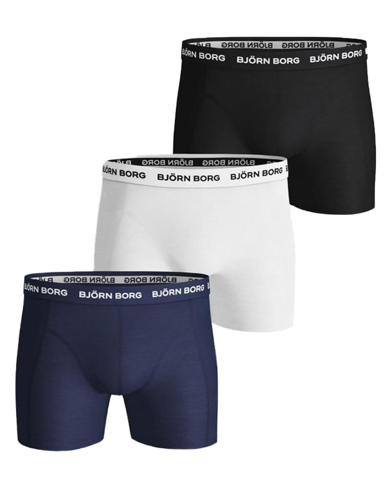 Björn Borg Essential 3-pack Cotton Stretch Shorts - Size XL 3 stk.