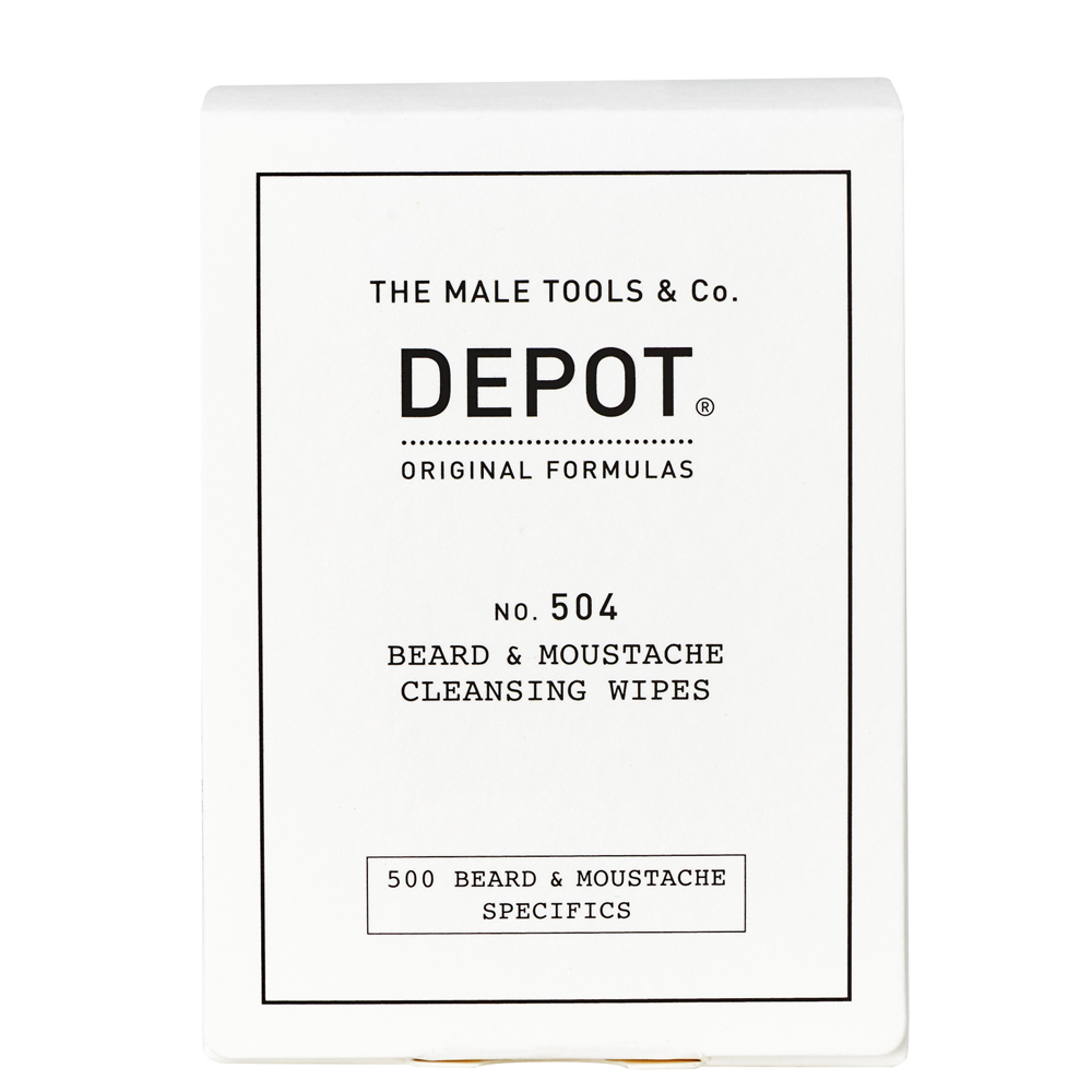 Depot No. 504 Beard & Moustache Cleansing Wipes 12 stk.
