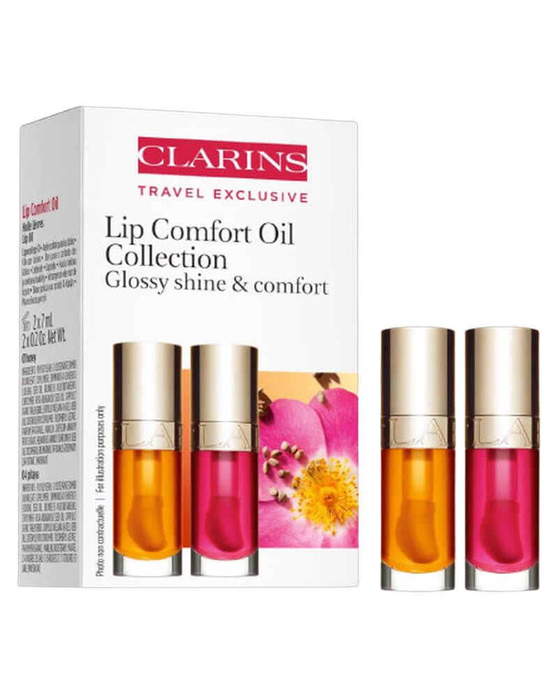 Clarins Lip Comfort Oil Collection / Lip Oil Duo (Honey 01 & Pitaya 04) 7 ml 2 stk.