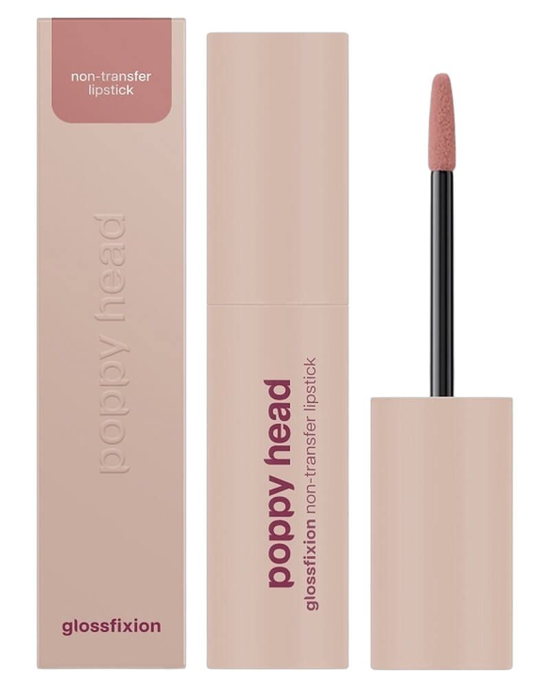 Poppy Head Glossfixion Non Transfer Lipstick 03 Kissit 2 g