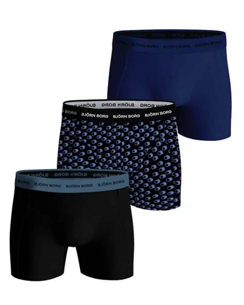 Björn Borg Essential 3-pack Cotton Stretch Shorts - Size XL 3 stk.