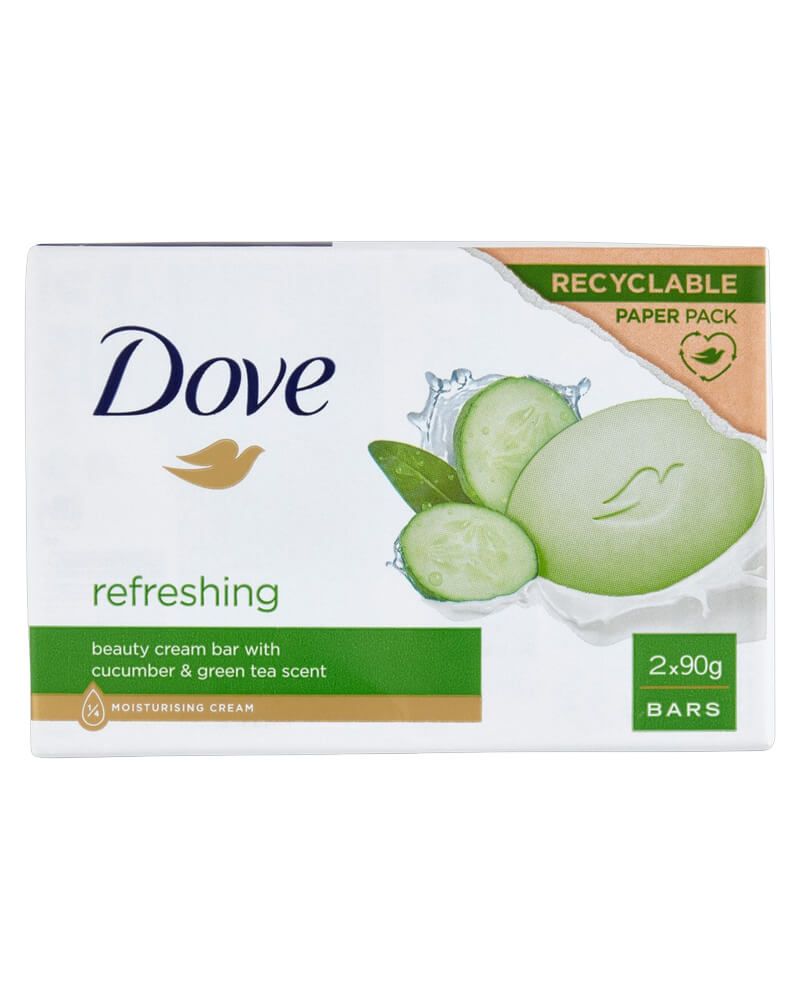 Dove Refreshing Beauty Cream Bar (Cucumber & Green Tea) 90 g 2 stk.