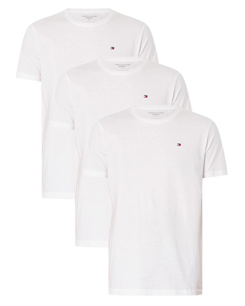 Tommy Hilfiger Cotton Crew Neck Tee 3-Pack Hvid Str. XXL   3 stk.