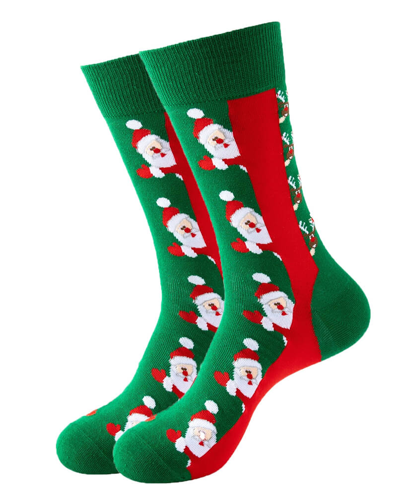 Nissebanden Weihnachtssocken Grün Grösse 41-47