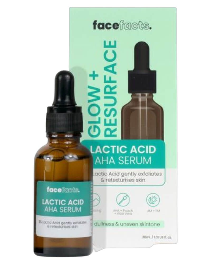 Face Facts Glow og Resurface Lactic Acid Facial Serum 30 ml
