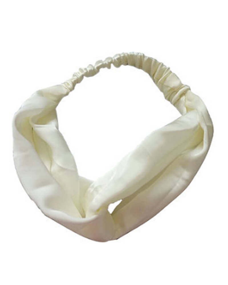 Everneed Seiden Haarband - Offwhite