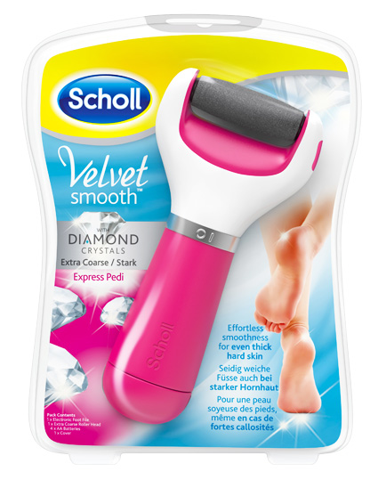Scholl Velvet Smooth Express Pedi pink stark