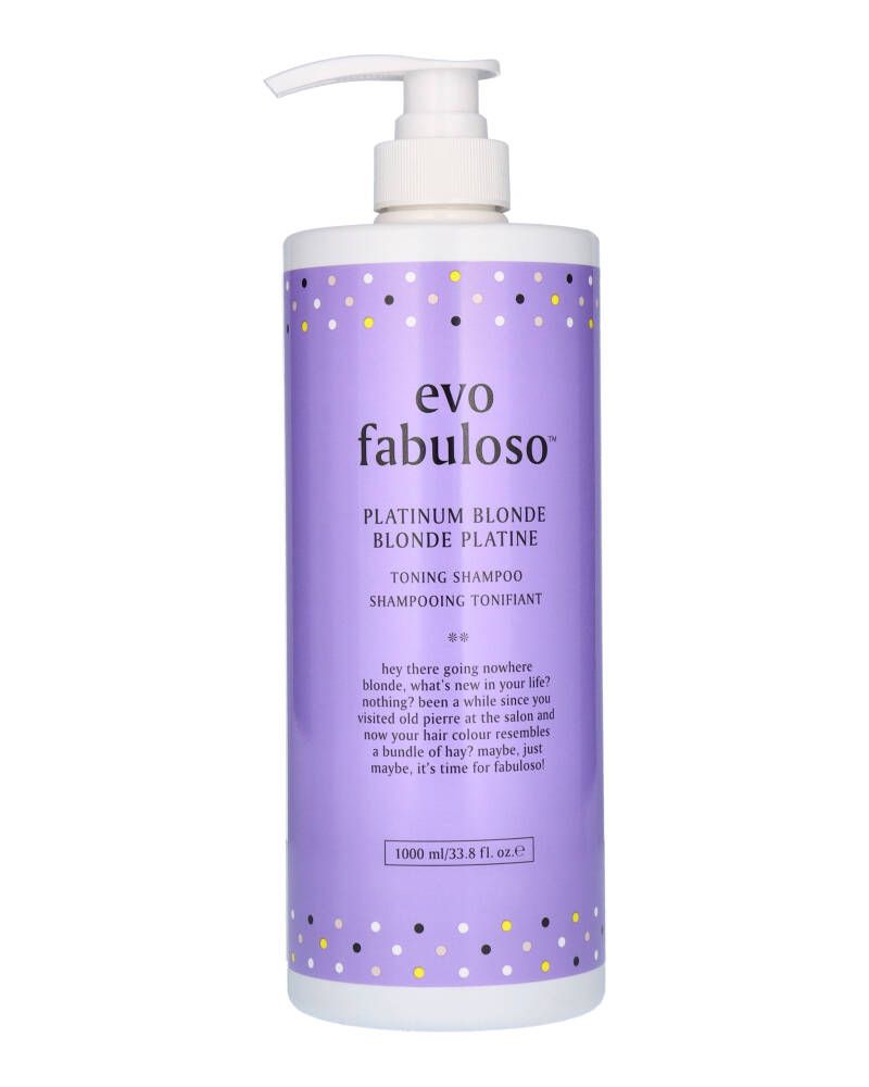 Evo Fabuloso Platinum Blonde Toning Shampoo (beskadiget emballage) 1000 ml