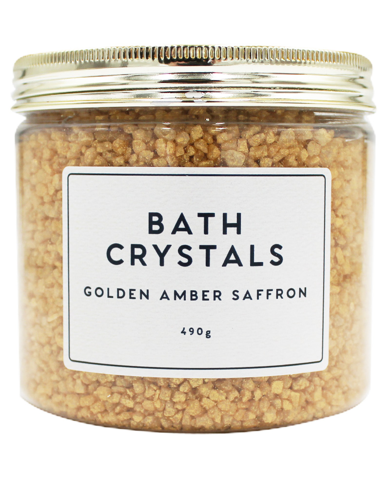 Wonder Spa Golden Amber Saffron Bath Crystals 