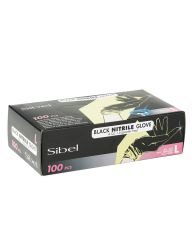 Sibel Nitril handsker Sorte 100stk/kasse Large  