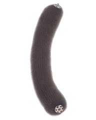 Sibel Hairbun Roll With Press-Button Closure - Brun - P001349