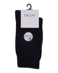 Decoy Ekstra Wide Comfortable Rib Socks Navy 37-41