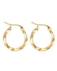 Everneed Tilla Twist - Große Gold Hoop 