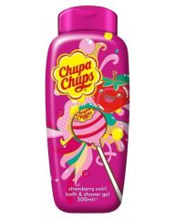 Chupa Chups Bath & Shower Gel - Strawberry Swirl