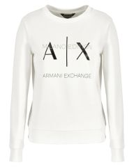 Armani Exchange Frau Sweatshirt Weiß M