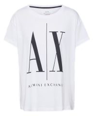 Armani Exchange Icon Period Frau T-Shirt Weiß XL