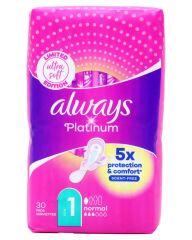 Always Platinum Normal Sanitary Pads with Wings