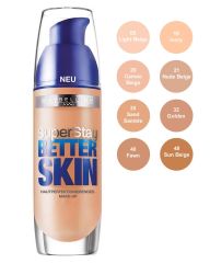 Maybelline SuperStay Better Skin, Flawless Finish Foundation - 05 Light Beige 30 ml