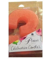 Price's Celebration Candles Number 3