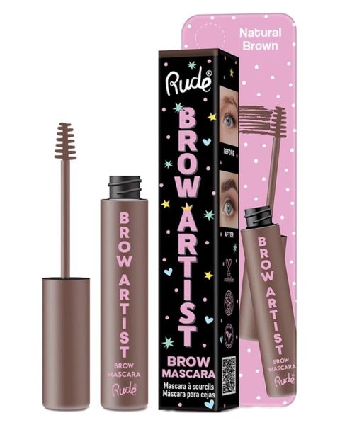 Rude Cosmetics Brow Artist Brow Mascara Natural Brown Rude Cosmetics Brow Artist Brow Mascara Natural Brown