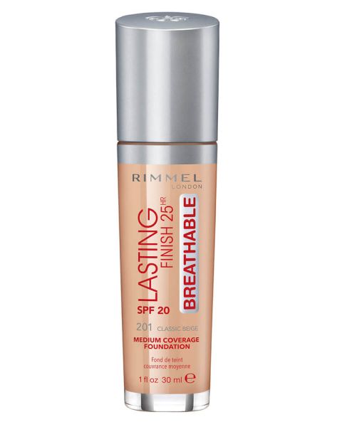 Rimmel Lasting Finish 25th Breathable SPF 20 201 Classic Beige Rimmel Lasting Finish 25th Breathable SPF 20 201 Classic Beige