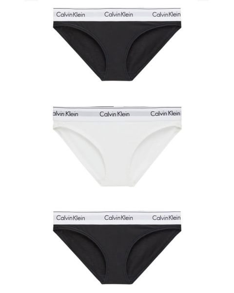 Calvin Klein Bikini Briefs 3-pack Black/White - L