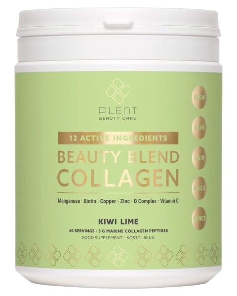 Plent Beauty Blend Collagen Powder Kiwi Lime Plent Beauty Blend Collagen Powder Kiwi Lime