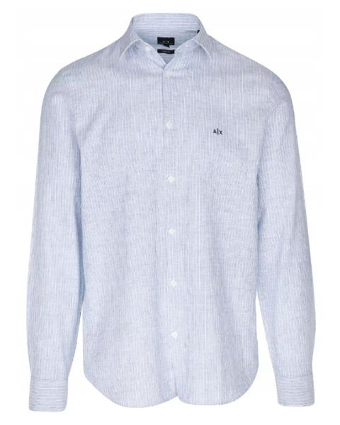 Armani Exchange Regular Fit Shirt Blå Str. XXL Armani Exchange Regular Fit Shirt Blå Str. XXL
