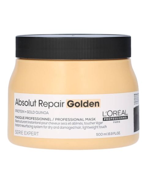 Loreal Absolut Repair Protein Golden + Gold Quinoa Mask Loreal Absolut Repair Protein Golden + Gold Quinoa Mask