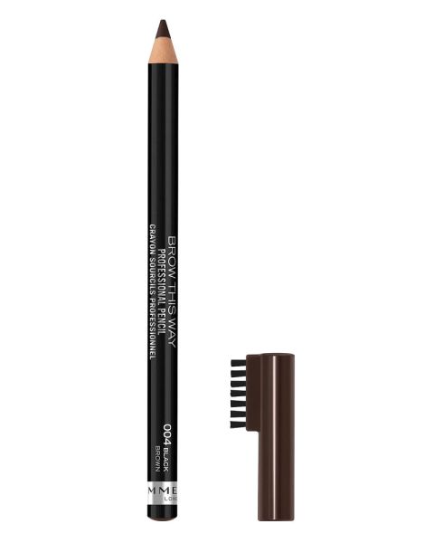 Rimmel London Brow This Way Professional Pencil 004 Black Brown