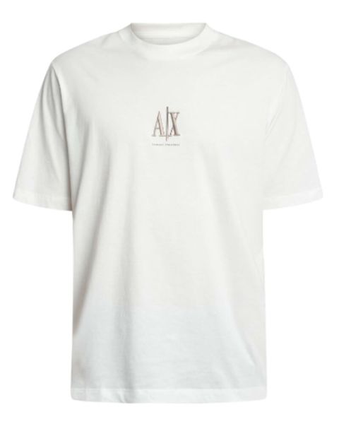 Armani Exchange T-shirt Off White Str. L Armani Exchange T-shirt Off White Str. L