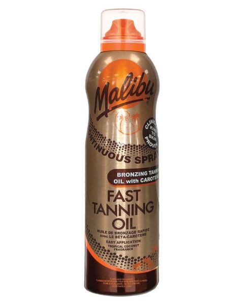 Malibu Fast Tanning Oil - Bronzing Tanning Oil With Carotene