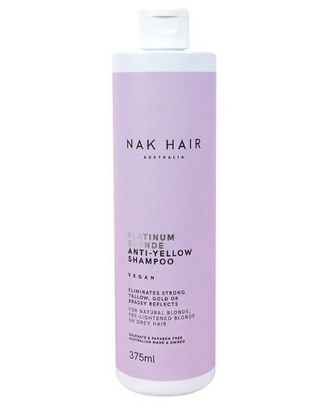 NAK Platinum Blonde Anti-Yellow Shampoo Vegan NAK Platinum Blonde Anti-Yellow Shampoo Vegan