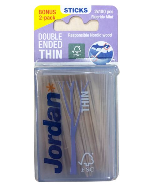 Jordan Dental Stick Thin 2-pack