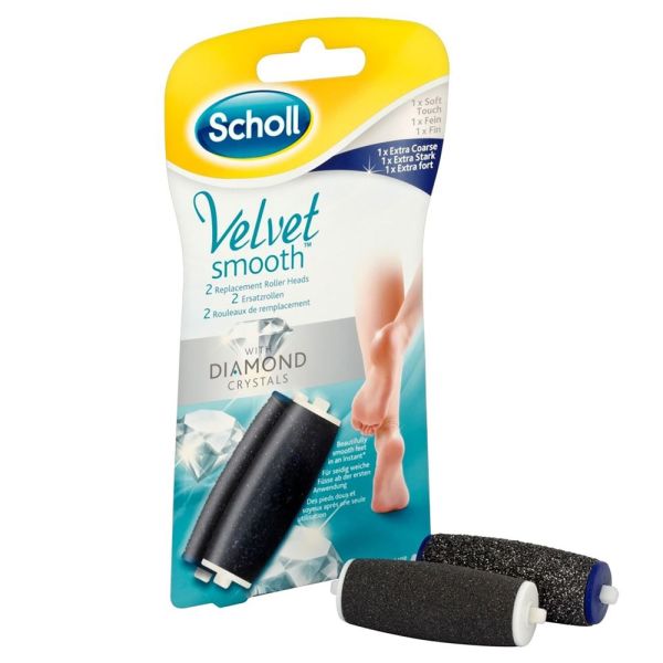 Scholl Velvet Smooth Diamond 1 Ekstra Stærk + 1 Soft Refill Scholl Velvet Smooth Diamond 1 Ekstra Stærk + 1 Soft Refill