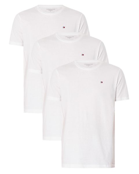 Tommy Hilfiger Cotton Crew Neck Tee 3-Pack Hvid Str. M Tommy Hilfiger Cotton Crew Neck Tee 3-Pack Hvid Str. M