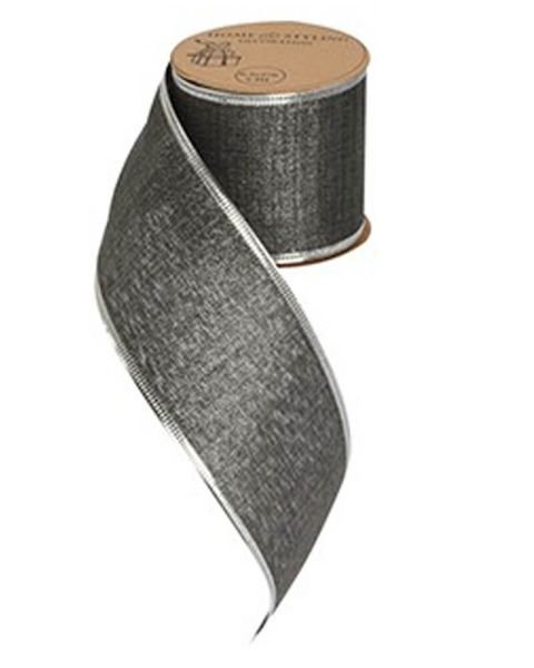 Excellent Houseware Silber Glitzer-Geschenkband