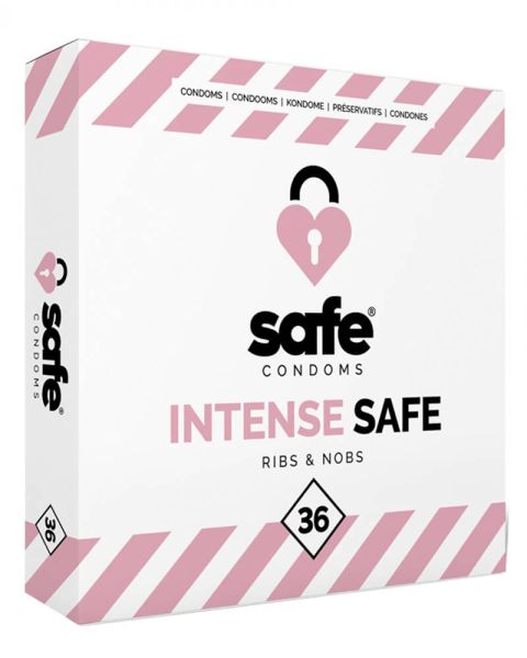 Safe Intense Safe Ribs & Nobs Condoms 36 pcs (U)