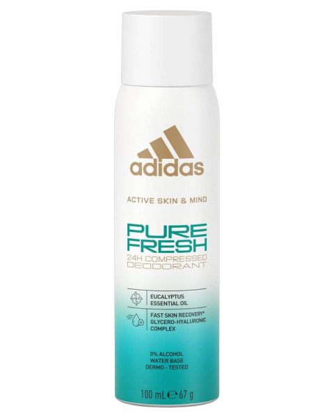 Adidas Active Skin & Mind Pure Fresh Compressed Deodorant Body Spray