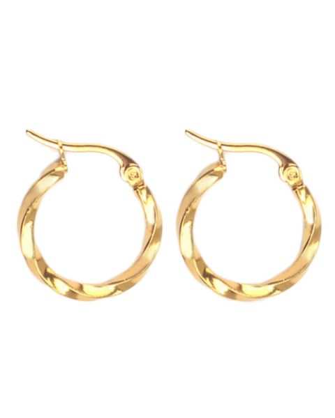 Everneed Tilla Twist - Große Goldene Creolen Everneed Tilla Twist - Große Goldene Creolen
