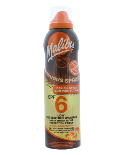 Malibu Continuous Dry Oil Sun Spray SPF 6 Malibu Continuous Dry Oil Sun Spray SPF 6