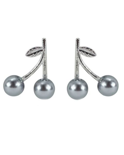 Everneed Cherry - Ohrringe Grau/Silber (U)