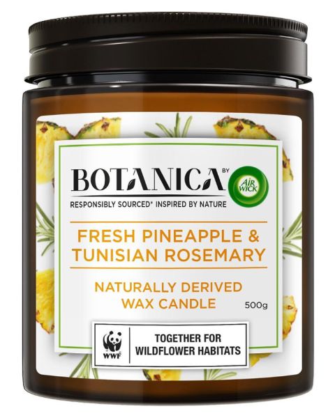 Air Wick Botanica Fresh Pineapple & Tunisian Rosemary Candle Air Wick Botanica Fresh Pineapple & Tunisian Rosemary Candle