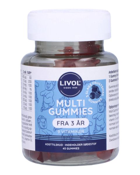 Livol Multi Gummies Frugtsmag Livol Multi Gummies Frugtsmag