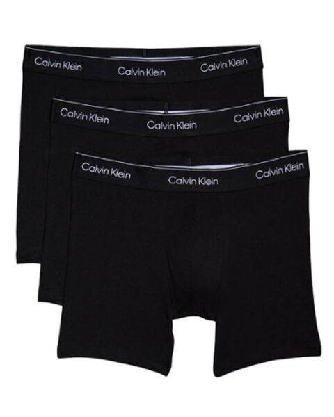 Calvin Klein Extra-Soft Cotton Stretch Boxer Brief 3-Pak Sort Str. XXL