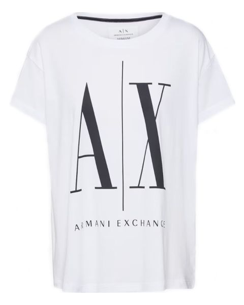 Armani Exchange Icon Period Frau T-Shirt Weiß S