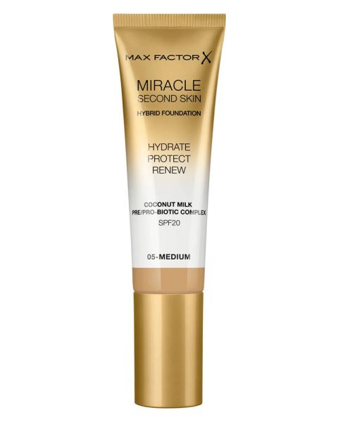 Max Factor Miracle Second Skin Hybrid Foundation 05 Medium Max Factor Miracle Second Skin Hybrid Foundation 05 Medium