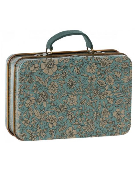 Maileg Metal Suitcase - Blossom-Blue