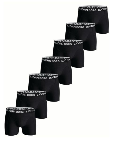 Björn Borg Cotton Stretch Shorts 7-pack Black - Str. S Björn Borg Cotton Stretch Shorts 7-pack Black - Str. S
